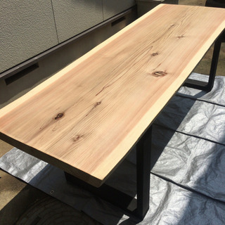 値下げ☆特大 W210サイズ 一枚板ダイニングテーブル 銘木 オイル仕上げ 近場無料でお届け可☆