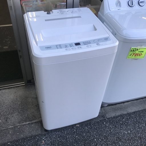 保証付き　アクア　洗濯機　AQW-S45A   リサイクルショップウルカウ　高津