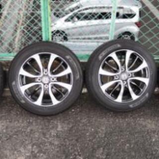 超美品！バリ溝！ホンダ 現行N-BOX純正アルミホイール、タイヤセット 155/65R14