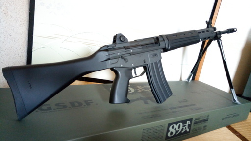 東京マルイ 89式小銃 固定銃床 電動ガン マガジン+スコープマウント付き
