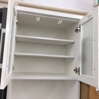 ☆ジモティ割あり☆ 土井インテリヤ工業 食器棚 W117×D45×H184 
