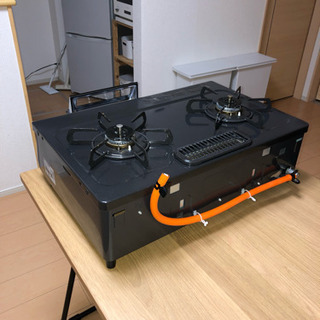 2019年新品購入プロパンガス用ガステーブル PA-S42B-L