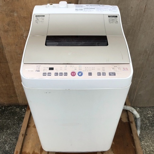 【配送無料】シャープ 5.5kg 洗濯乾燥機 ヒーター乾燥 ES-TG55H