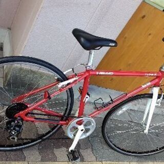 700c ロードタイプのバイク 6speed/レッド
