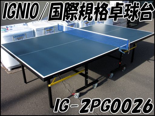 TS IGNIO/イグニオ 卓球台 IG-2PG0026 国際規格 セパレート式 移動用