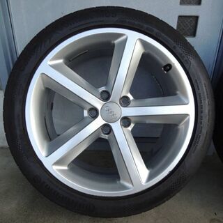 ★美品★　AUDI アウディ A4 S-LINE Sライン 純正 ホイール 18インチ 8J+47 PCD112 4本セット