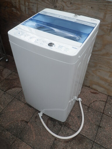 ■美品 動作良好■2018年モデル■ハイアール 全自動洗濯機 JW-C45CK(W) 4.5kg