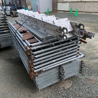 足場 板 枠組 建材 単管 階段あり 5列3段 その他付属品有り G87 【公式 