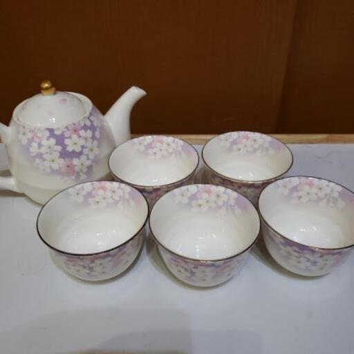 《未使用品》宇野千代　急須･お茶飲み茶碗セット