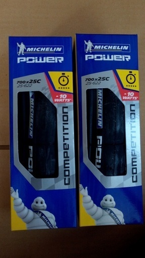MICHELIN POWER COMPETITION 700X25C 新品2本セット 値下げします(7,000→6,000円)