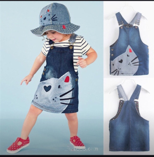 新品 オーバーオール ワンピース デニム 猫 90 韓国子供服 Mf 天神橋筋六丁目のベビー用品 ベビー服 の中古あげます 譲ります ジモティーで不用品の処分