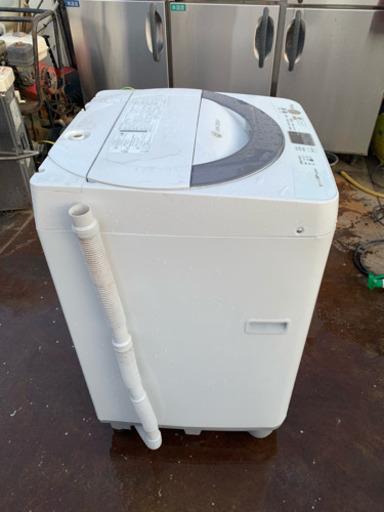 ★◆ 洗濯機 5.5kg シャープ ES-GE55N-S 2013年製 シルバー 動作品 配送可！