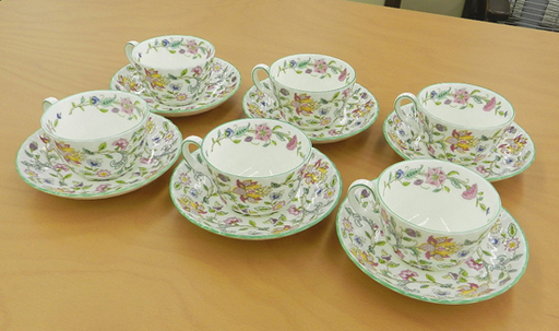MINTON/ミントン HADDON HALL/ハドンホール  カップ\u0026ソーサー ６客セット ティーカップ☆ PayPay(ペイペイ)決済可能 ☆ 札幌市 北区 屯田