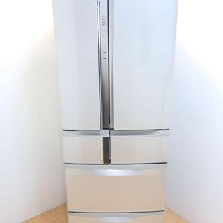 三菱 6ドア冷凍冷蔵庫 MR-R47Z-W 465L 左開き ホワイト15年製 配送無料