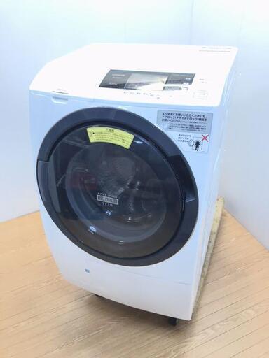クレジットカード使えます！横浜発　ドラム洗濯機　高年式　スリムタイプ　10キロ　日立　乾燥機