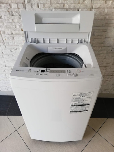 ◼️商談中■2018年製■美品■東芝 全自動洗濯機 4.5kg AW-45M5「パワフル洗浄」