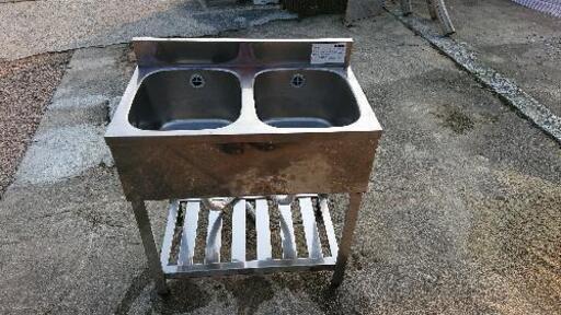 業務用シンク 2槽式