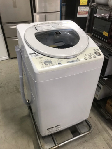 色褪せあり激安！ SHARP 電気洗濯乾燥機 ES-T84E2-W 8.0kg洗い プラズマクラスター