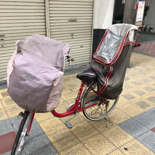 子供乗せて 美品 自転車 カバー付き