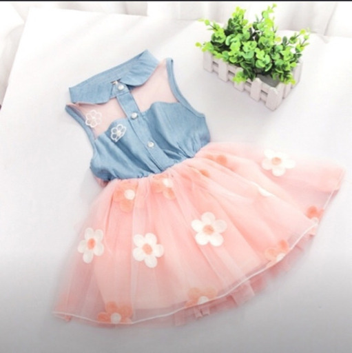 新品 ワンピース ドレス チュール 花柄 ベビー 韓国子供服 Mf 西田辺のベビー用品 ベビー服 の中古あげます 譲ります ジモティーで不用品の処分