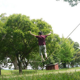 山梨でスラックラインをやりたい人〜