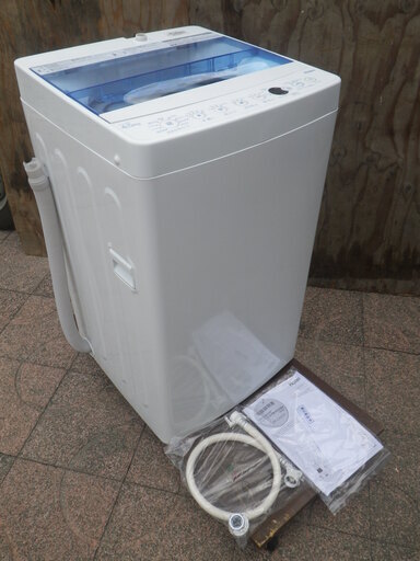 ■新品同様 メーカー保証1年■19年モデル■ハイアール 全自動洗濯機 JW-C45CK(W) 4.5kg