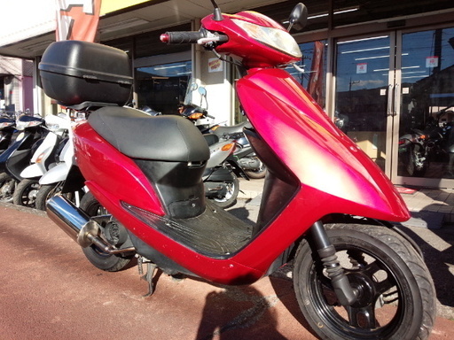 NO.2861　ディオ ＦＩ（ＤＩＯ）　４サイクルエンジン　ＦＩ車　リヤボックス　ステンレスマフラー　レッド　☆彡