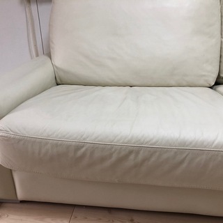 定価35万円☆Leather World☆レザーワールド 本革3人掛けソファ☆レザークッション3個付きセット☆クリーニング済み☆美品