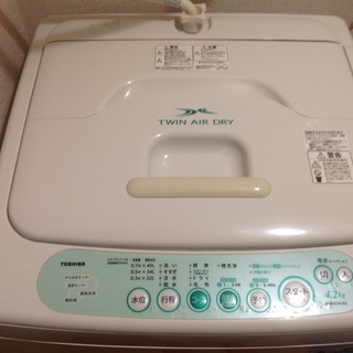 東芝 全自動洗濯機 お譲りします。0円