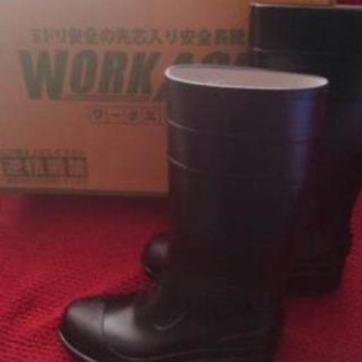 安全長靴 ワークエース ミドリ安全 W1000 26cm 耐薬品性・耐油性に優れた靴底
