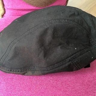 無料黒色ハンチング帽子サイズ58cm