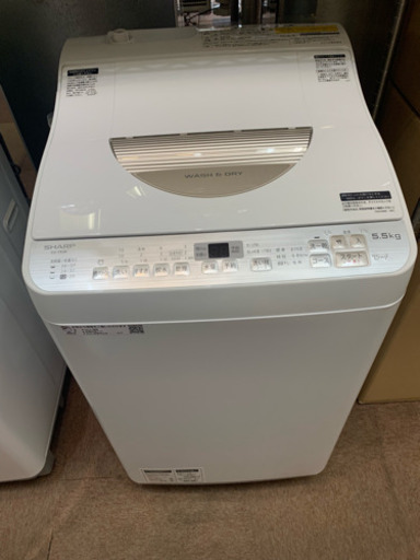 SHARP 洗濯乾燥機 ES-TX5B 2018年製 美品