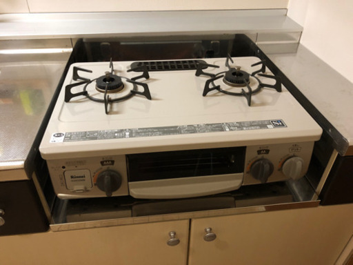 値下げ【中古】リンナイ コンパクトガステーブル LPガス用