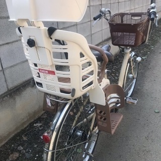 [481]送料無料 ブリヂストン Angelino 充電器付属 電動自転車 低重心でコンパクト。乗りやすく、乗せ降ろしも簡単。 3人乗り