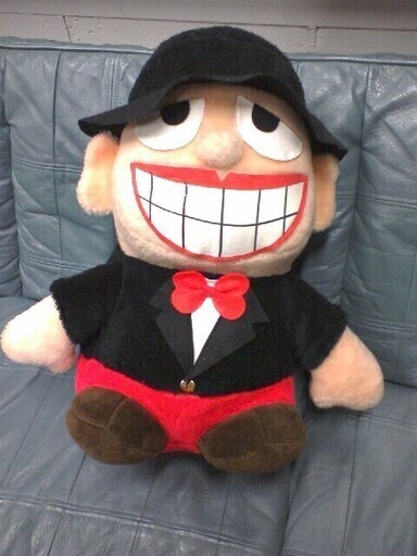 稀少!!必見!! 笑ゥせぇるすまん 喪黒福造☆特大ぬいぐるみ!! 全長53㎝程 ビンテージ 藤子不二雄A レトロ アンティーク 当時物 昭和レトロ