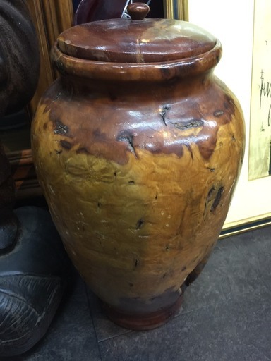 新春福袋 屋久杉の泡こぶの壺ツボ世界自然遺産銘木中 容器