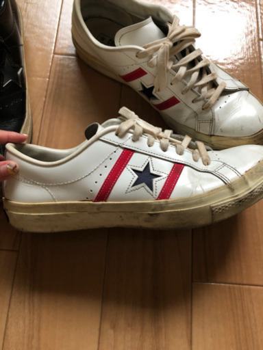 converseレザーシューズ