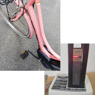 YAMAHA PAS Ami☆電動自転車26インチ カゴ付き ピンク