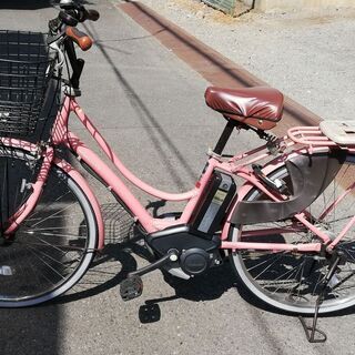 YAMAHA PAS Ami★電動自転車26インチ　カゴ付き　ピンク
