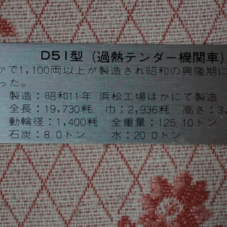 鉄道模型　D51（加熱テンダー機関車）