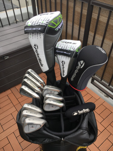 豪華　良品　テーラーメイド　ゴルフクラブ 本格フルセット　バッグ/アディダス アディダス キャディバッグ テーラーメイド ゴルフクラブセット