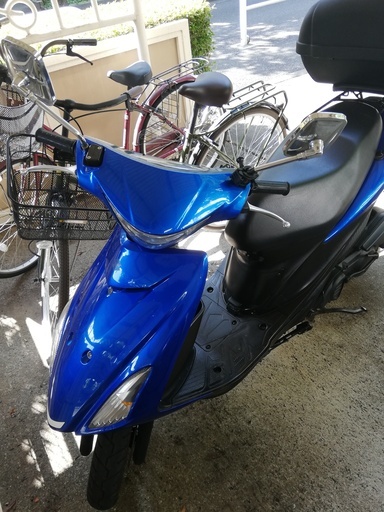スクーター　アドレスV125S青　自賠責残り二年付き　事故歴無し　2013年新車登録