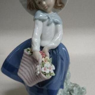 値下げ⤵️【美品】LLADRO リヤドロ きれいな花ばかり 陶器 人形