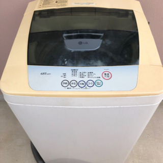 【0円】LG 全自動洗濯機 4.8kg
