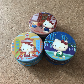 【キティ】丸缶ケース3個セット