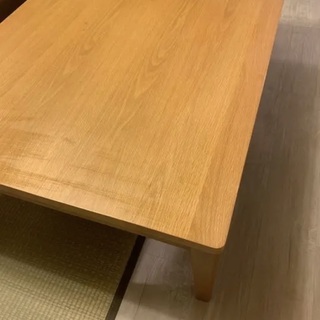 ローテーブル　重い　天然木　オーク　ウォルナット