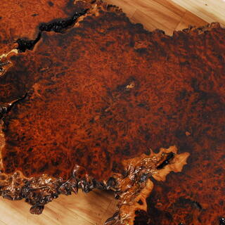 0597 花梨 瘤杢 葡萄杢 コブ杢 一枚板 無垢 花台 飾台 盆栽