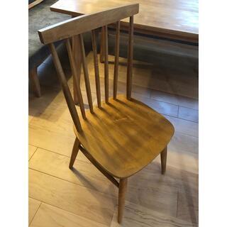 A75605 モモナチュラル ダイニング3点セット テーブル+チェア2脚 W1400