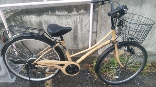 ☆ジモティ割あり☆ 軽快車 26インチ オレンジ クリーニング済み SJ3719