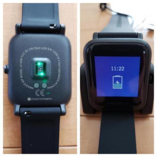 値下げ！！美品 日本語対応 シャオミ Amazfit Bip スマートウォッチ 男女兼用 Xiaomi アップルウォッチ